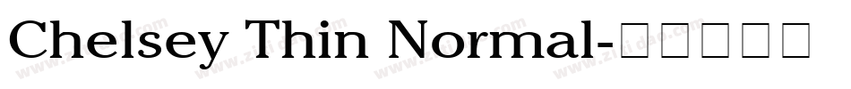 Chelsey Thin Normal字体转换